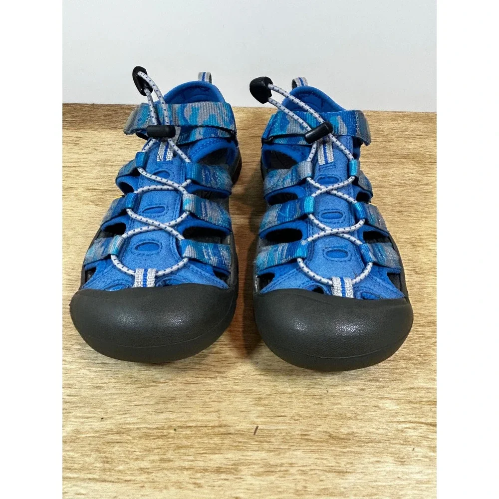 Keen Newport H2 Blue Camo Waterproof Hiking Sport Sandals Womens 6 EU 39